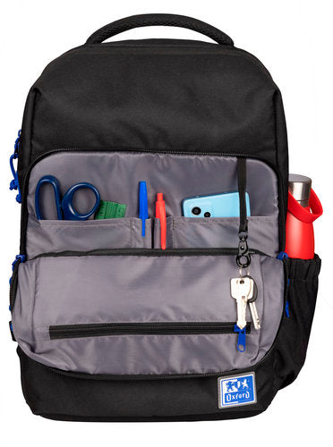 ✅ MOCHILA OXFORD B-READY 12 SECCIONES 42X30X15CM 28L NEGRA Imagen principal del producto