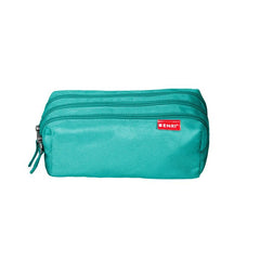 PORTATODO ENRI 3 CREMALLERAS VERDE AZULADO | ENRI TEXTIL