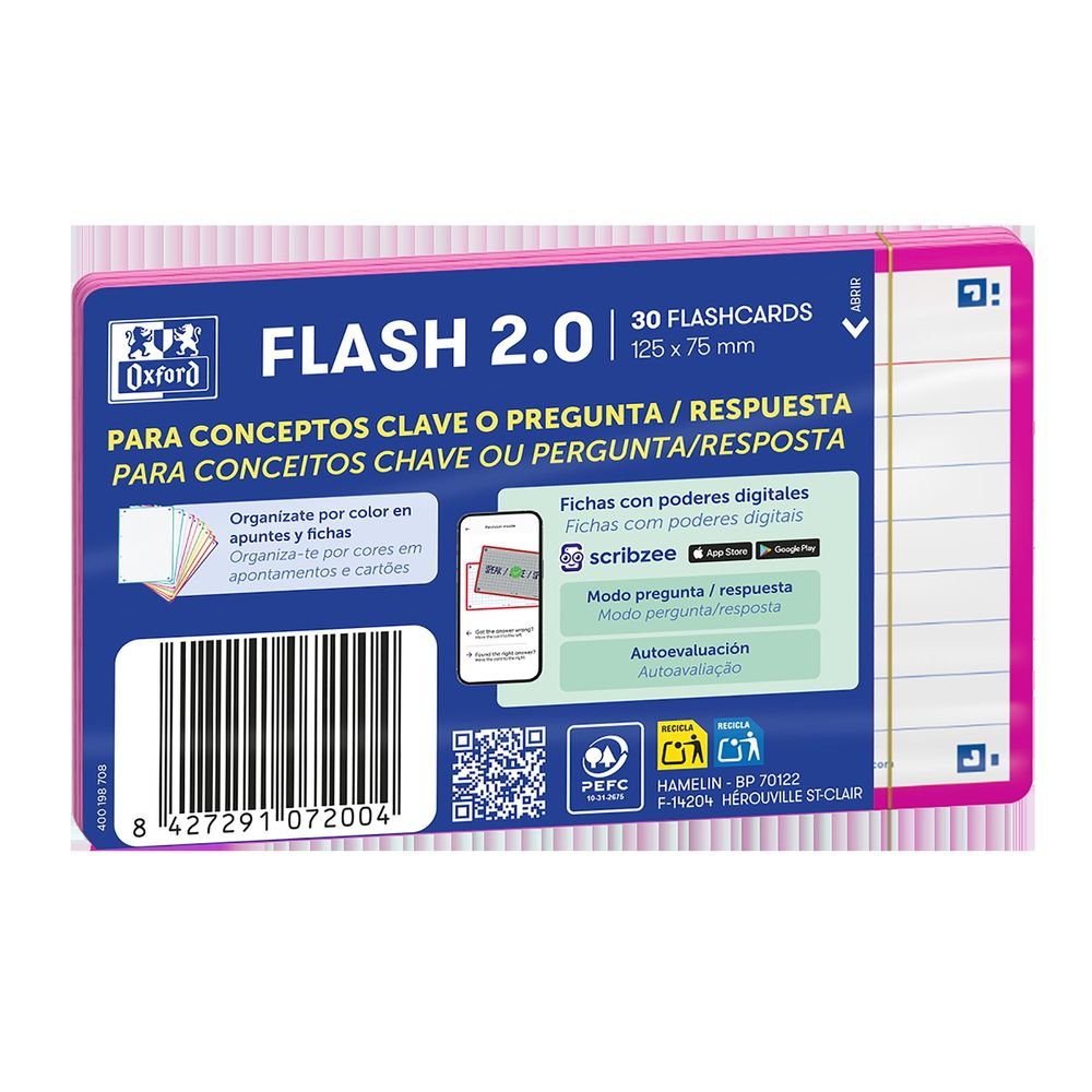 Bloc Espiral Estándar Liso 90g | Oxford | Cartón | Formato Estándar | Pack 1 Unidades