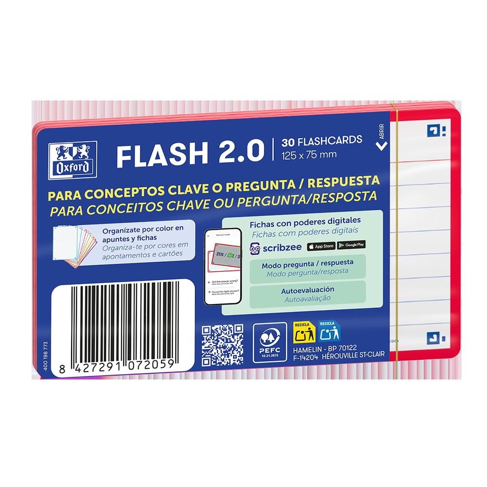 Bloc Espiral Estándar Liso 90g | Oxford | Cartón | Formato Estándar | Pack 1 Unidades Imagen principal del producto
