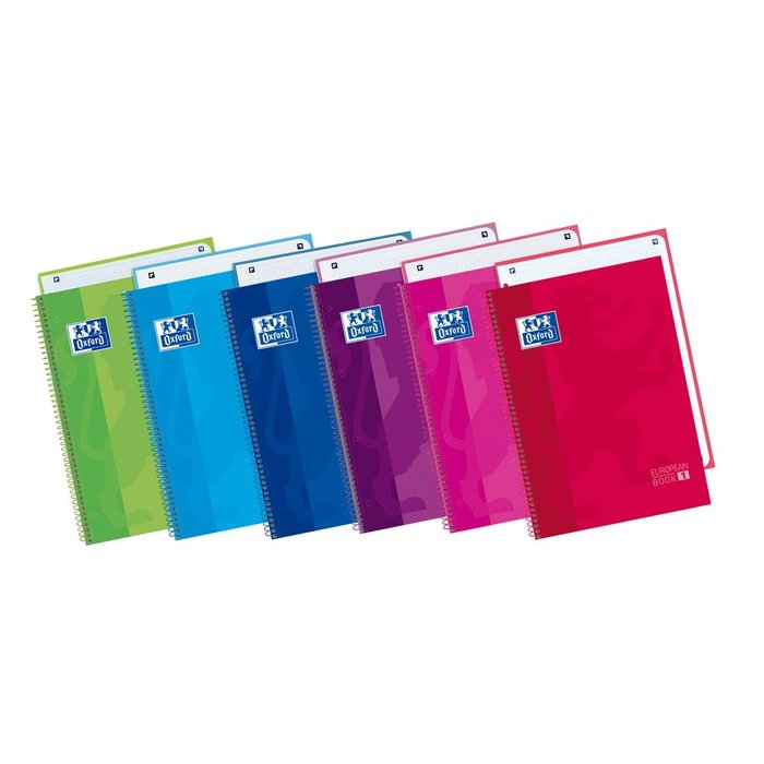 Bloc Espiral Estándar Liso 80H 90g | Oxford | Cartón | Formato Estándar | Pack 1 Unidades Imagen principal del producto