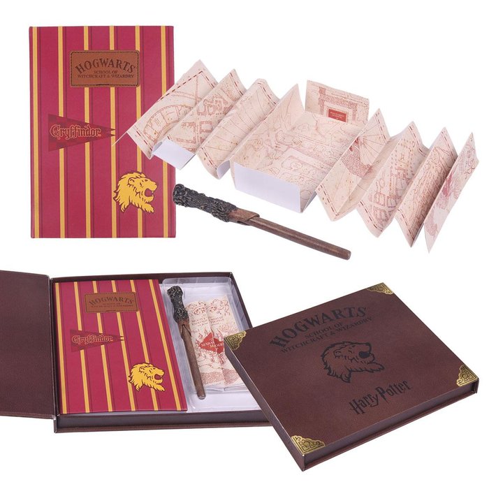 Set Papelería Harry Potter Cerdá Regalo con Libreta, Bolígrafo y Mapa Merodeador