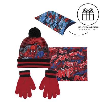 PACK REGALO GORRO CUELLO GUANTES SNOOD SPIDERMAN | CERDA REGALO | 1 UNIDAD | 8427934576920