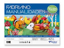 Bloc manualidades 10 cartulinas 185 g. colores surtidos 32x24cm Imagen principal del producto