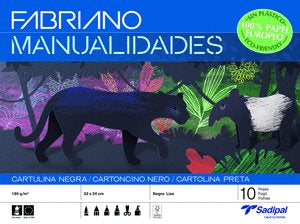 Bloc manualidades cartulina negra 10H Sadipal