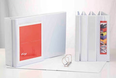 CARPETA CANGURO A4 PERSONALIZABLE 2 ANILLAS 25MM BLANCO | 14 UNIDADES | (PARDO)