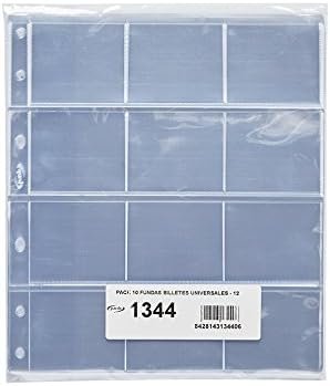 FUNDA 12 DEPARTAMENTO PARA BILLETES | 10 UNIDADES | (PARDO) Imagen principal del producto
