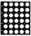 Funda monedas 30 alojamientos diámetro 25 mm Pardo