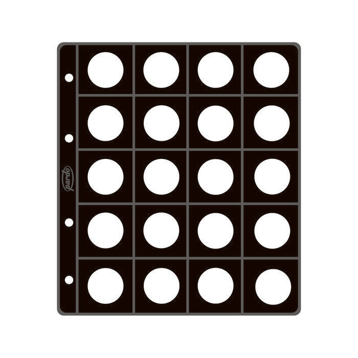 FUNDA MONEDAS 20 ALOJAMIENTOS PARA 2 EUROS DIAMETRO 28MM | PARDO | ENVASE 5 UDS. UNIDAD | 8428143757902