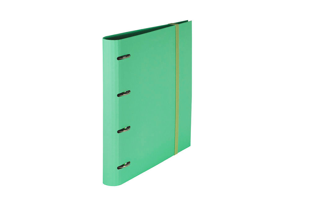 Carpeblock A4 PP Foam Verde Pastel 4 Anillas Pardo