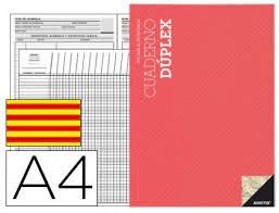 (CAT).QUADERN DUPLEX A4 SURTIDOS