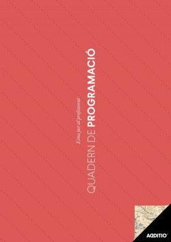 Cuaderno de Programación A4 Additio para Profesorado en Español