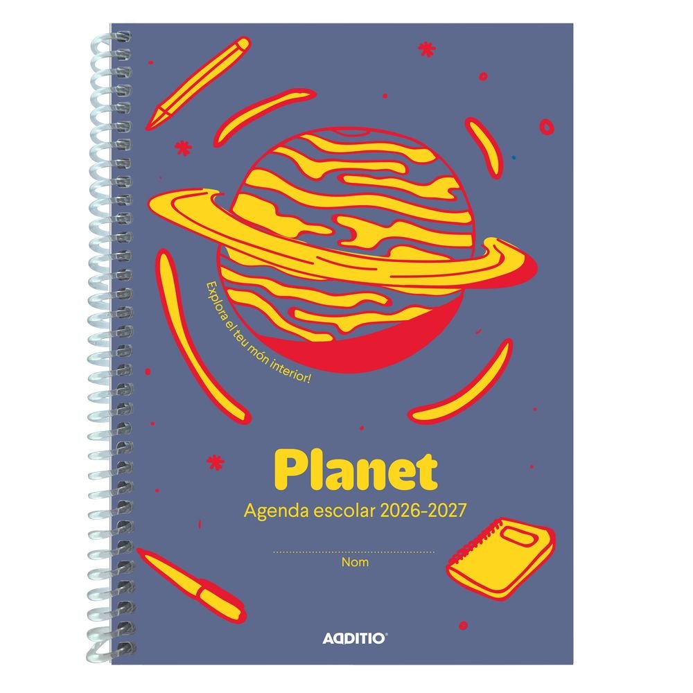 Agenda Escolar Catalan Semana Vista Planet 26-27 ADDITIO