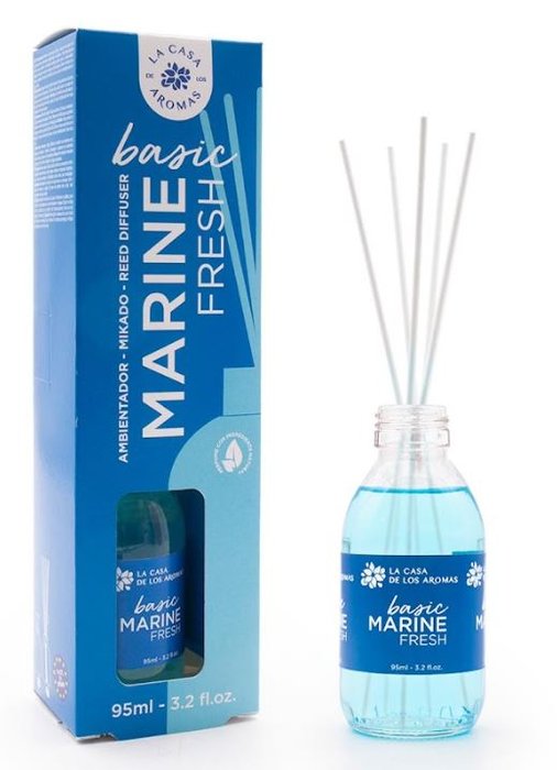 MIKADO BASIC MARINE FRESH 95ML | CASA AROMAS/FLOR DE MAYO | ENVASE 16 UDS. UNIDAD | 8428390050368