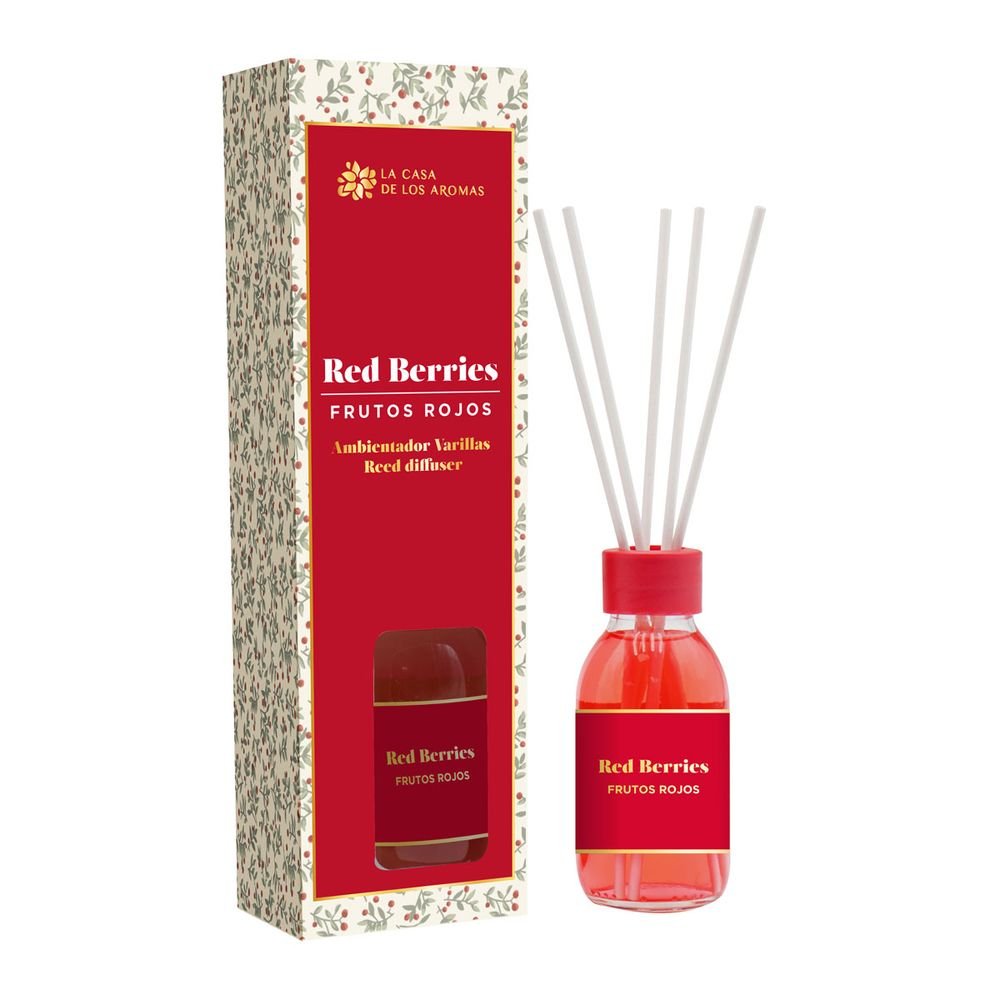 MIKADO NAVIDAD FRUTOS ROJOS 95ML | CASA AROMAS/FLOR DE MAYO | ENVASE 8 UDS. UNIDAD | 8428390062361