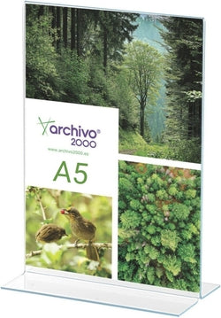 Expositor sobremesa metácrilato A5 marca Archivo 2000
