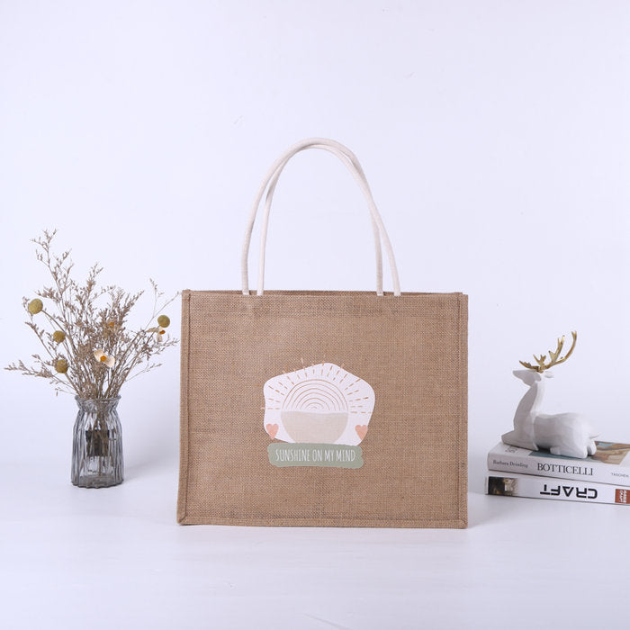BOLSA YUTE 43X34,5X17CM DISEÃO SUNSHINE | WONDER WRAPPER | 1 UNIDAD | 8429640001543