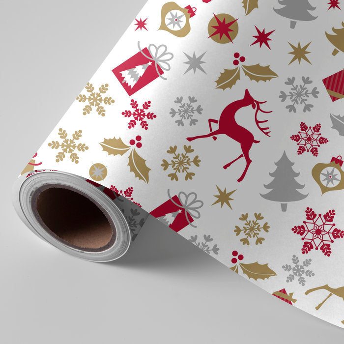 Papel regalo bobina Navidad ciervos Wonder Wrapper 62 cm Imagen principal del producto