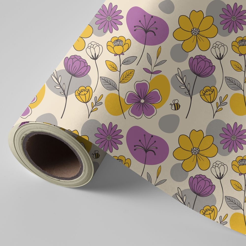 Papel regalo Bobina 31 cm Bouquet Flores Wonder Wrapper Imagen principal del producto