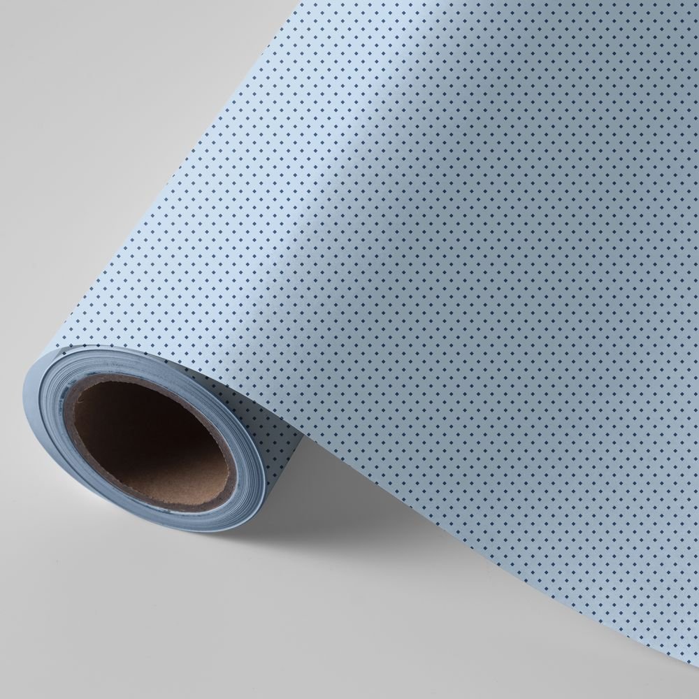 Papel Regalo Bobina 31cm 2kg Puntitos Azules Wonder Imagen principal del producto