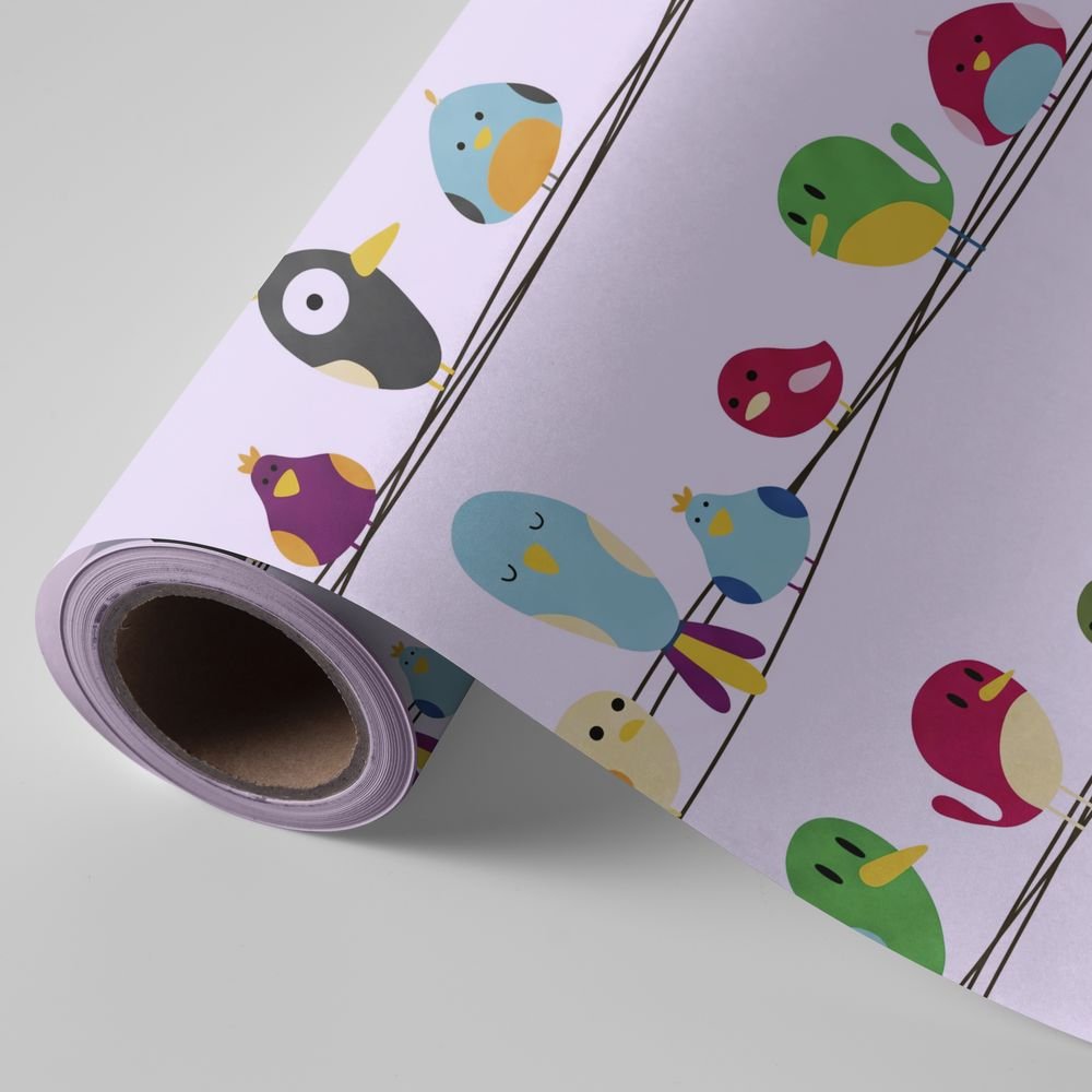 Papel regalo bobina 62cm infantil pajaritos Wonder Wrapper Imagen principal del producto