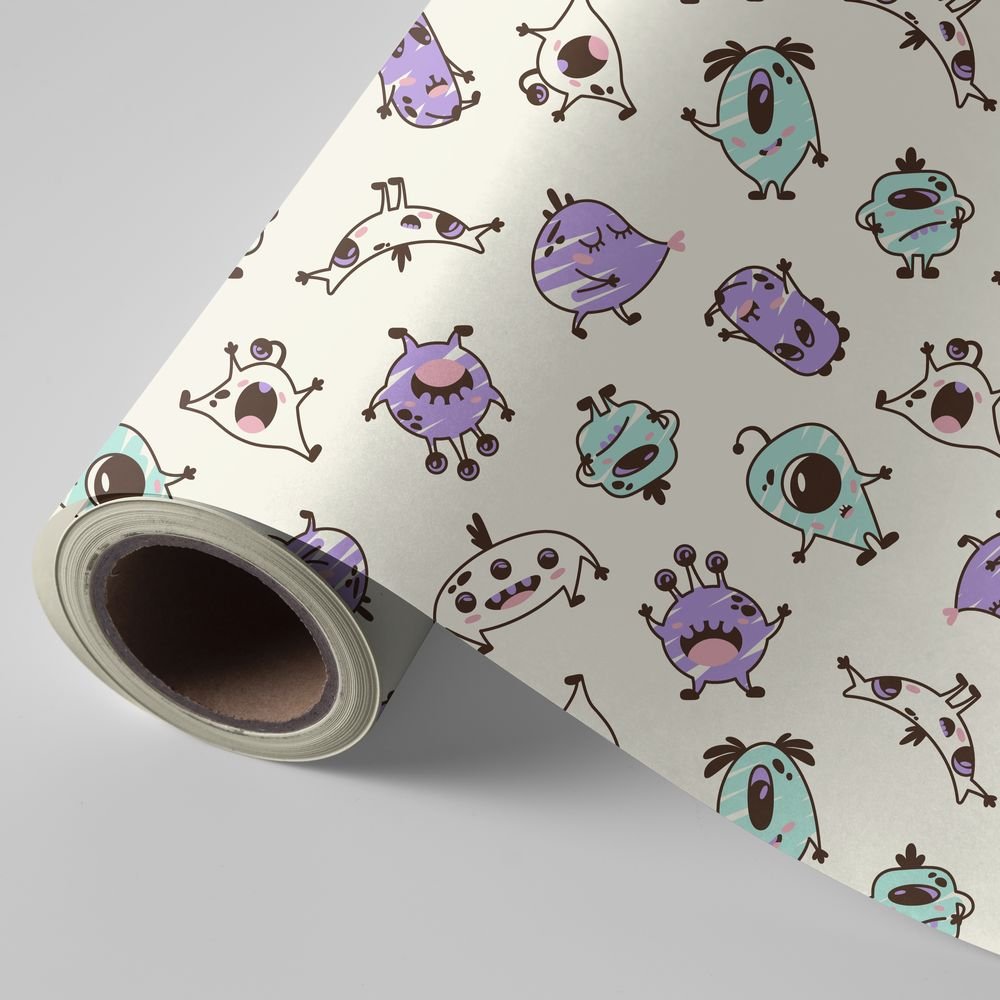Papel regalo bobina 31 cm 2 kg extraterrestres Wonder Wrapper Imagen principal del producto