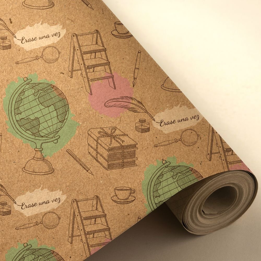 Papel regalo bobina 31 cm 2 kg Kraft Wonder Wrapper