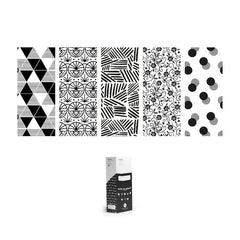 EXPOSITOR 50 ROLLOS PAPEL REGALO BLACK&WHITE 0,7X2M | PRYSE, S,A, | 1 UNIDAD | 8429640021275