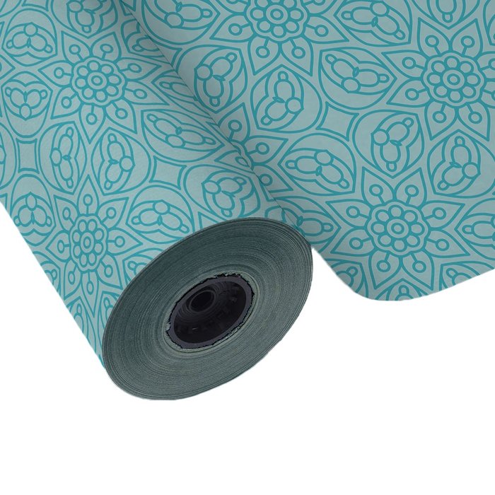PAPEL REGALO BOBINA 31CM 2K TODO AÑO MANDALA AZUL | WONDER WRAPPER | 1 UNIDAD | 8429640022104