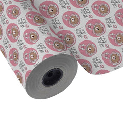 PAPEL REGALO BOBINA 31CM 2K INFANTIL OSO ASTRONAUTA ROSA | WONDER WRAPPER | 1 UNIDAD | 8429640022210