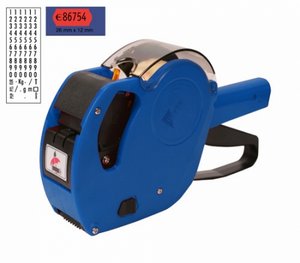 Set de Etiquetadora Mx2612 Azul con 10 Rollos Etiquetas PRYSE