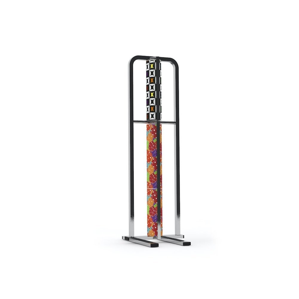 Portabobinas Cromado 2 Cuerpos Vertical 35/70 cm Pryse