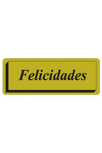 Etiquetas Felicitación Doradas PRYSE para regalos y manualidades Imagen principal del producto
