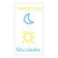 Rollo 300 Etiqueta Cierra Bolsas Felicidades Sol Luna WONDER WRAPPER
