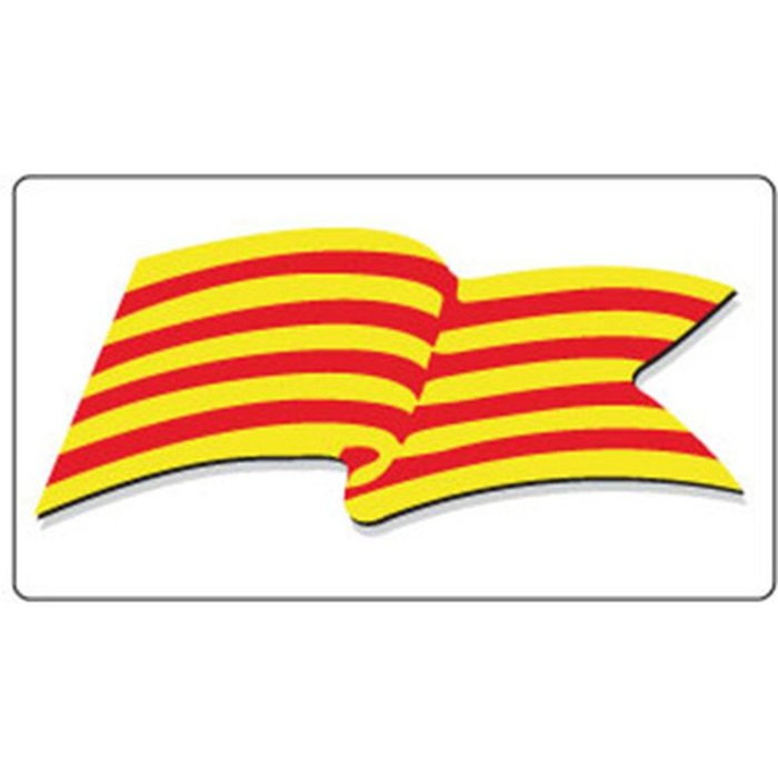 ROLLO 30 ETIQUETAS 45X25 BANDERA CATALANA | 1 UNIDADES | (WONDER WRAPPER) Imagen principal del producto
