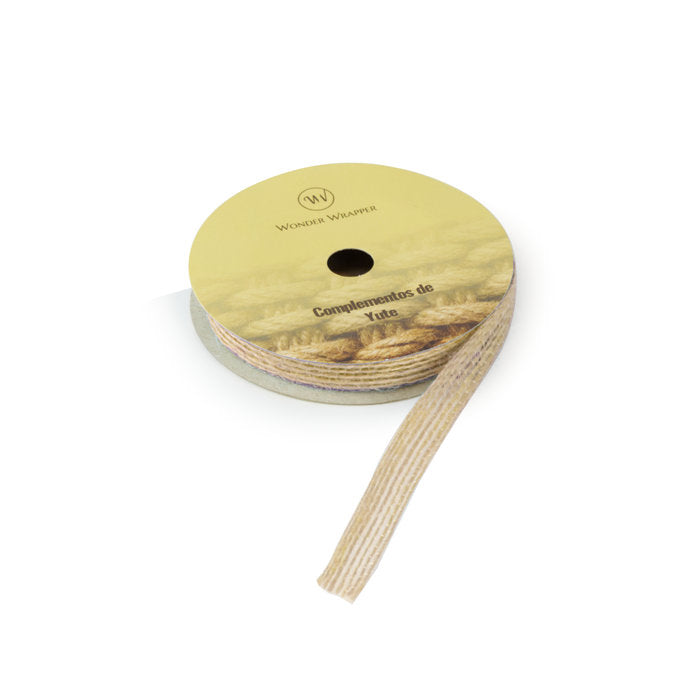 CINTA DE YUTE 10MM 3METROS NATURAL | WONDER WRAPPER | 1 UNIDAD | 8429640329517