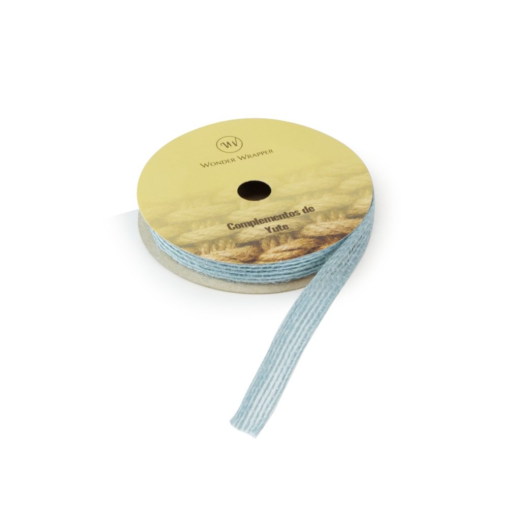 Cinta de Yute 10mm 3 metros Azul Wonder Wrapper