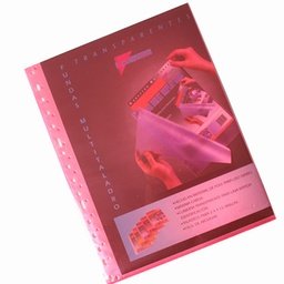 Pack 10 Fundas Multitaladro A4 Twill Rojo PRYSE Imagen principal del producto