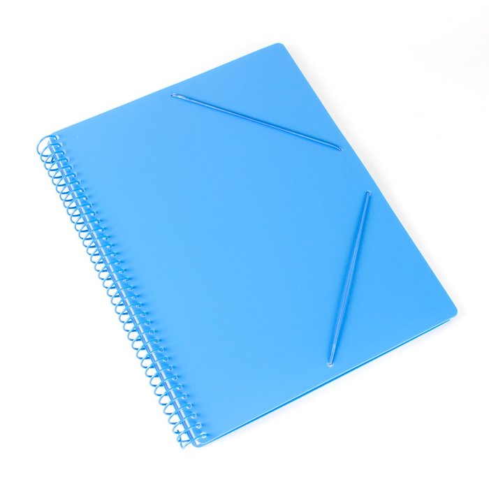 CARPETA ESPIRAL 30 FUNDAS A4 BOLSILLO AZUL PASTEL | 1 UNIDADES | (PRYSE, S,A,) Imagen principal del producto