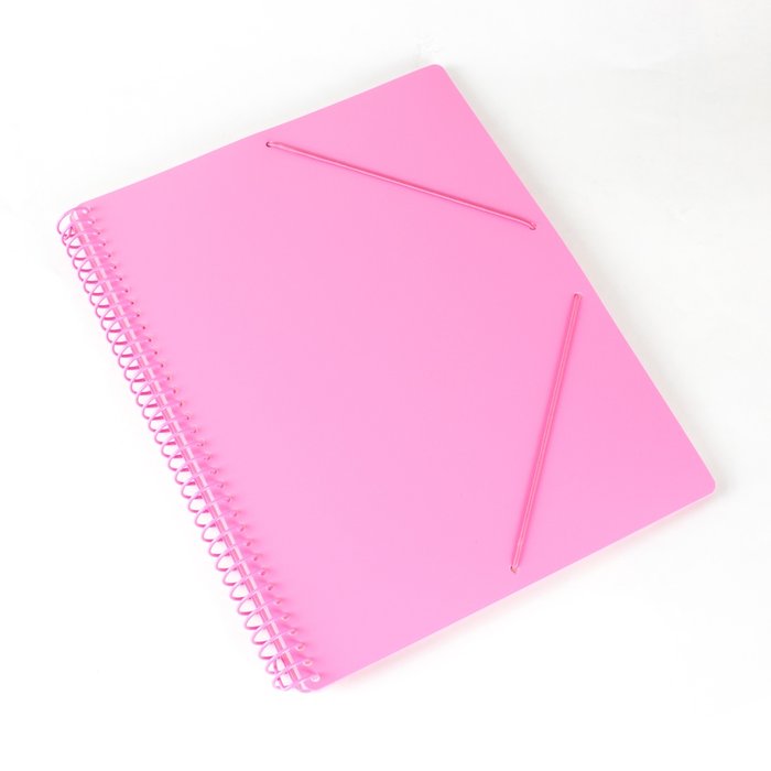 CARPETA ESPIRAL 30 FUNDAS A4 BOLSILLO ROSA PASTEL | 1 UNIDADES | (PRYSE, S,A,) Imagen principal del producto