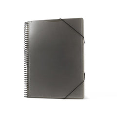 CARPETA ESPIRAL 30 FUNDAS A4 CON BOLSILLO NEGRA | 1 UNIDADES | (PRYSE, S,A,)