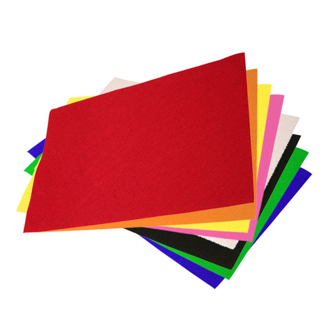 Fieltro Lamina 20x30 10 Colores Surtidos Pryse
