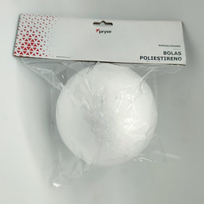 BOLSA 1 BOLA POLIESTIRENO 100MM ø | 1 UNIDADES | (PRYSE, S,A,)
