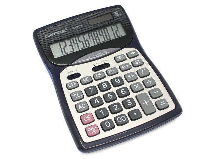 CALCULADORA 12 DIGITOS GRANDES BISMARK | 1 UNIDADES | (POESSA BISMARK BASICO)