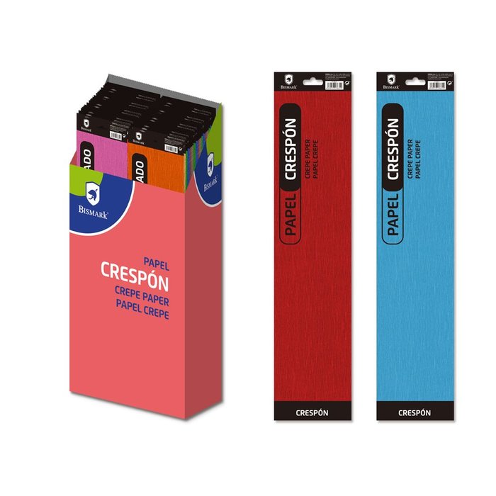 Papel Crespon Colores 50x250 mm Marca Poessa Bismark Imagen principal del producto