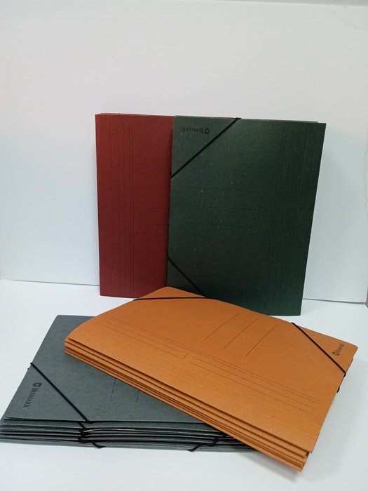 CARPETA GOMAS Y SOLAPA A4 CARTON COLORES | 24 UNIDADES | (POESSA BISMARK BASICO)