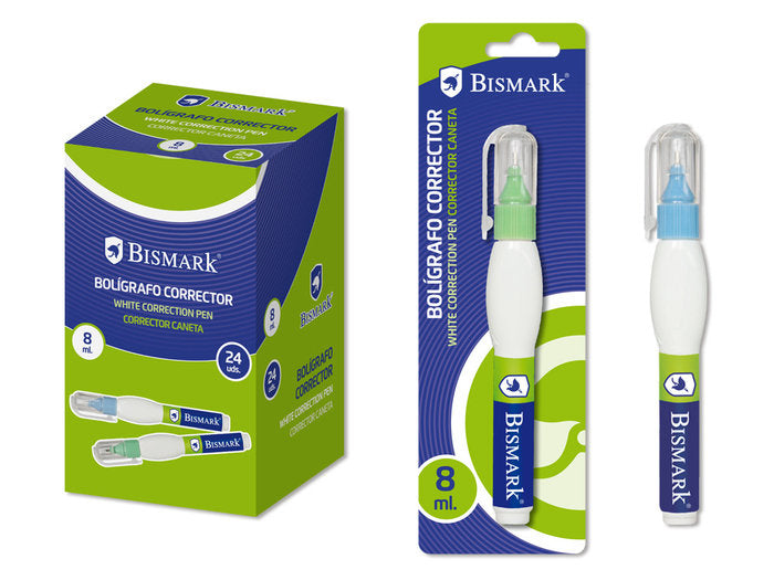 CORRECTOR BOLIGRAFO BISMARK 8ML 870 | 24 UNIDADES | (POESSA BISMARK BASICO) Imagen principal del producto