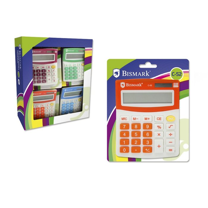 Calculadora Bismark C-52 8 Digitos Colores Surtidos Imagen principal del producto