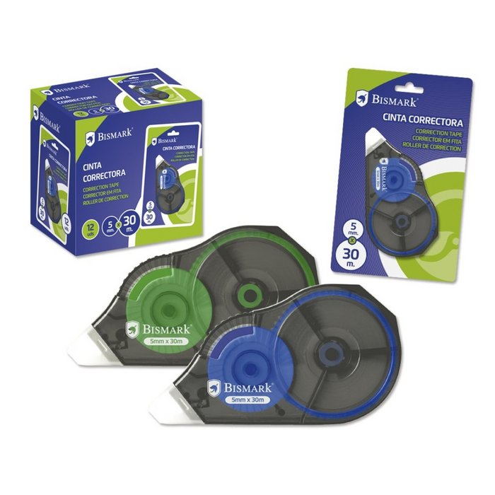 CORRECTOR CINTA BISMARK 30M | 12 UNIDADES | (POESSA BISMARK BASICO)