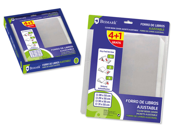Forralibros Ajustable 30x55 Pack 4+1 Bismark Blister Imagen principal del producto